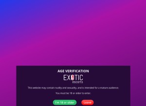 How exoticrw.com looks like on a tablet such as an iPad.