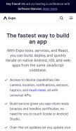 How exp.host looks like on a mobile device such as an iPhone.