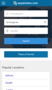 How expatriates.com looks like on a mobile device such as an iPhone.