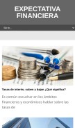 How expectativafinanciera.com looks like on a mobile device such as an iPhone.