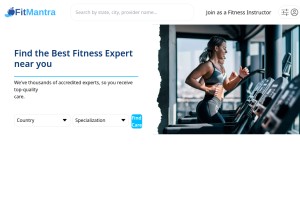 How expert.mantrafit.co looks like on a tablet such as an iPad.