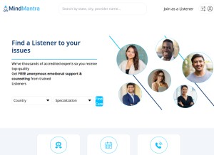 How expert.mymindmantra.com looks like on a tablet such as an iPad.