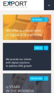 How export-entreprises.com looks like on a mobile device such as an iPhone.