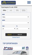How exportwagen.eu looks like on a mobile device such as an iPhone.