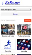 How exrx.net looks like on a mobile device such as an iPhone.
