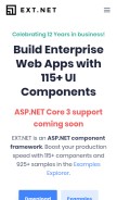 How ext.net looks like on a mobile device such as an iPhone.