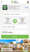 How extendedstayamerica.com looks like on a mobile device such as an iPhone.