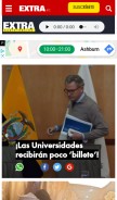 How extra.ec looks like on a mobile device such as an iPhone.