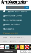 How extramovies.guru looks like on a mobile device such as an iPhone.