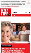How extratipp.com looks like on a mobile device such as an iPhone.