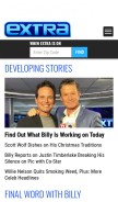 How extratv.com looks like on a mobile device such as an iPhone.