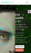 How eye-saver.net looks like on a mobile device such as an iPhone.