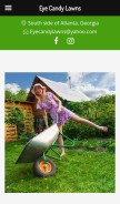 How eyecandylawncare.co looks like on a mobile device such as an iPhone.