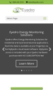 How eyedro.com looks like on a mobile device such as an iPhone.