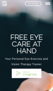 How eyeexamtest.com looks like on a mobile device such as an iPhone.