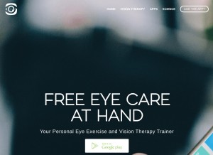 How eyeexamtest.com looks like on a tablet such as an iPad.