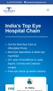 How eyemantra.in looks like on a mobile device such as an iPhone.