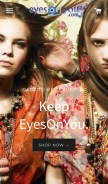 How eyesonyou.com looks like on a mobile device such as an iPhone.
