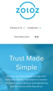 How eyeverify.com looks like on a mobile device such as an iPhone.