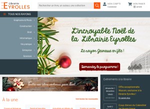 How eyrolles.com looks like on a tablet such as an iPad.