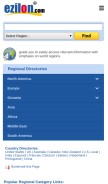 How ezilon.com looks like on a mobile device such as an iPhone.