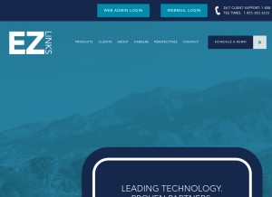 How ezlinksgolf.com looks like on a tablet such as an iPad.
