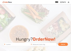 How ezordernow.com looks like on a tablet such as an iPad.