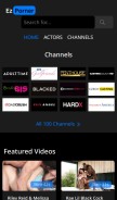 How ezporner.co looks like on a mobile device such as an iPhone.