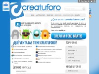 Desktop screenshot for creatuforo.com