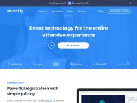 Desktop screenshot for attendify.com