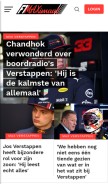 How f1maximaal.nl looks like on a mobile device such as an iPhone.