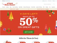 Desktop screenshot for worldmarket.com