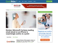 Desktop screenshot for geekwire.com