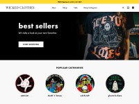 Desktop screenshot for wickedclothes.com