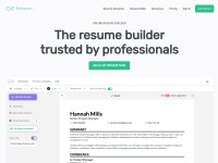 Desktop screenshot for enhancv.com