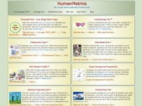 Desktop screenshot for humanmetrics.com