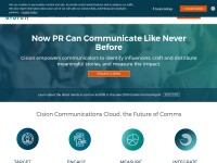 Desktop screenshot for cision.com