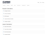 Desktop screenshot for calculatestuff.com