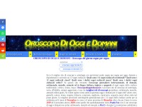 Desktop screenshot for oroscopodioggiedomani.it