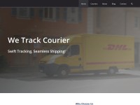 Desktop screenshot for wetrackcourier.com