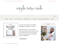 Desktop screenshot for angelamariemade.com