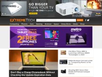 Desktop screenshot for extremetech.com
