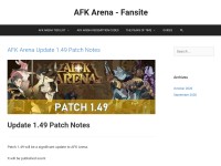 Desktop screenshot for afkarena.info