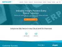 Desktop screenshot for epicor.com