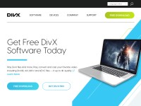 Desktop screenshot for divx.com