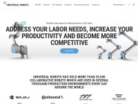 Desktop screenshot for universal-robots.com