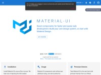 Desktop screenshot for material-ui.com