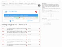 Desktop screenshot for hashtoolkit.com