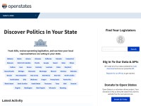 Desktop screenshot for openstates.org