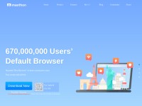 Desktop screenshot for maxthon.com